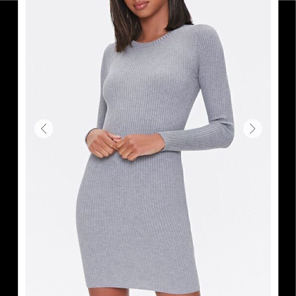 Sweater-Knit Mini Dress 